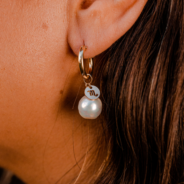 Zodiac Pearl Earring