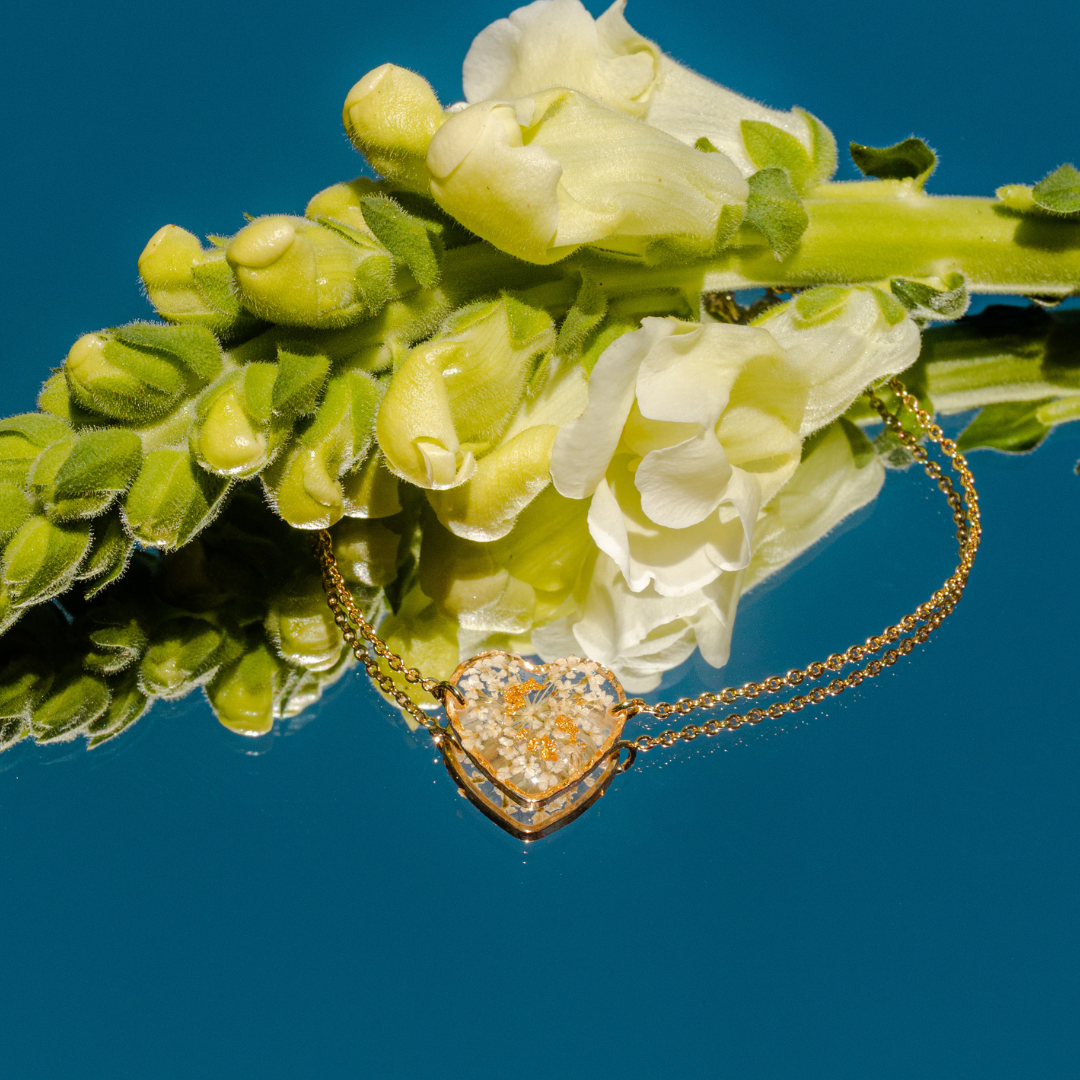 Floral Heart Bracelet