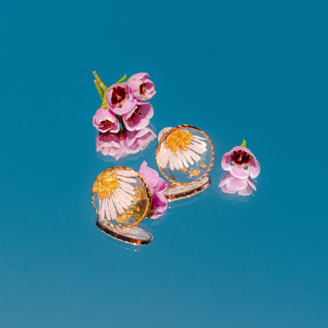 Daisy Flower Studs