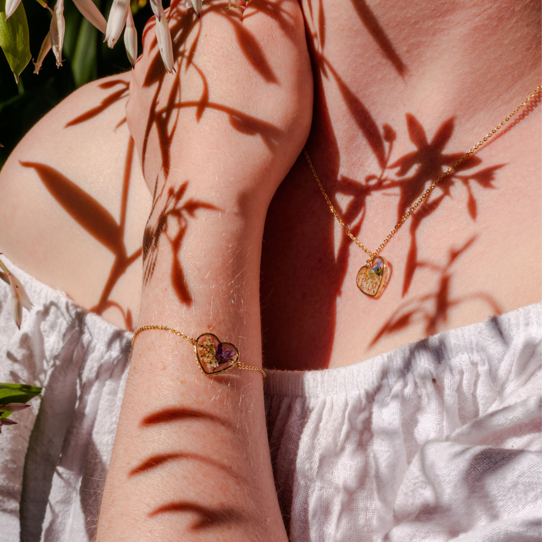 Heart Flower Necklace